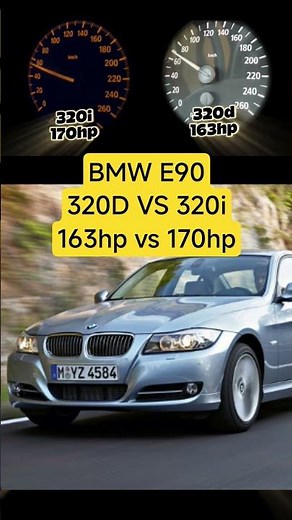 Bmw e90 320d vs 320i Acceleration #bmw #acceleration #headtohead #vs #e90 #320d #320i