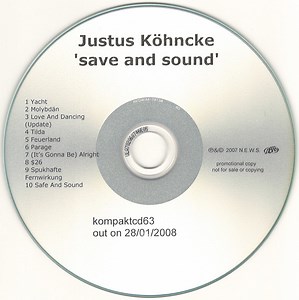 Justus Köhncke - Save And Sound