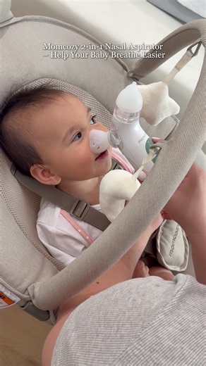 MomCozy Sniff Ease: 2-in-1 Nasal Aspirator for Stuffy Babies