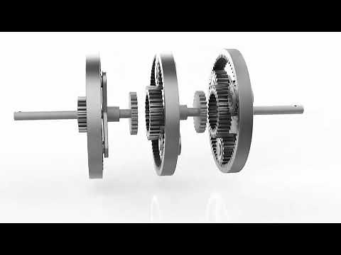 3 stage planetary Gearbox