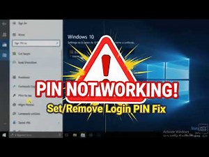 How to Fix Unable to Use, Set or Remove Login PIN on Windows 10