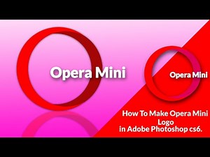 How To Make Opera Mini logo in Adobe Photoshop cs6 Tutorial Nepal