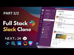 Build a Real-Time Slack Clone With Nextjs, React, Tailwind, Auth.js | Part 2/2 (2024)