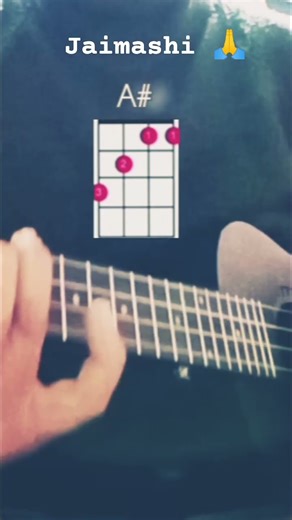 Ukulele Lesson For Beginner/A# Major Cord #ukulele #shorts