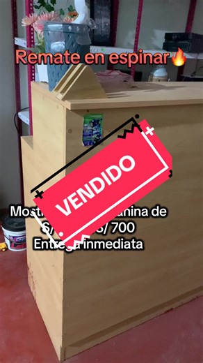 Remate Real de Mostrador de Melamina en Espinar