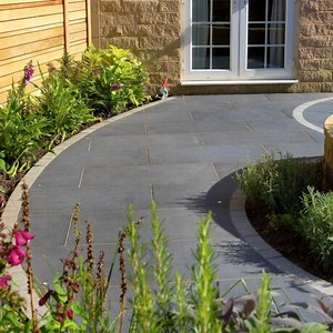 Dolomite Slate - Porcelain Paving Slabs (1000 x 500 mm) 42 Pieces 21m² by Pavestone | Paving Direct