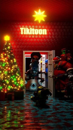 Creepy Christmas Animation That Gets Scarier 🎄😱 #Shorts #animation