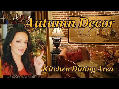 Autumn Decor in the Kitchen Dining Area