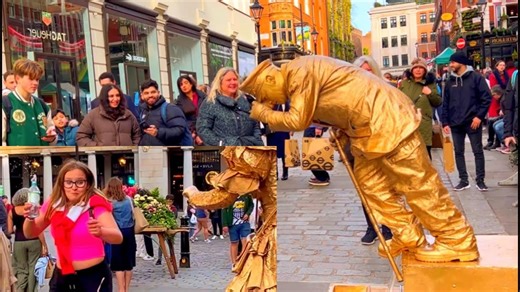 Hilarious Living Statue Pranks ft. London Levitating Silverman and Goldman Statues! 😂