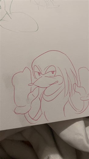 Knuckles. #knucklestheechidna #knuckles#knucklessonic #sonic#sonic2 #sonicmovie#art#fanart#drawing#fyp#foryoupage
