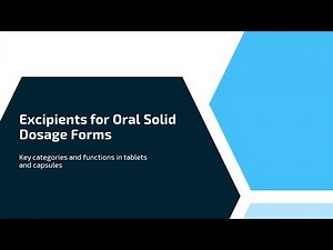 Excipients for Oral Tablet Formulations – Part 3 | Binders