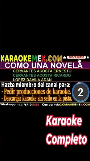 Karaoke Los Acosta - Como Una Novela #karaokemex
