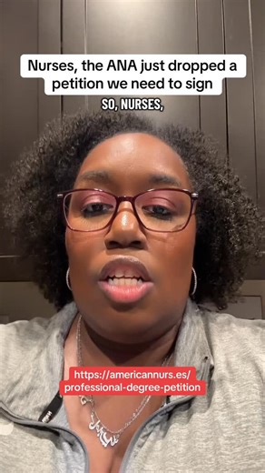 11/24/25 This petition forces the conversation nursing has been denied for too long. Protect advanced nursing degrees. Protect the pipeline. Sign it. https://americannurs.es/professional-degree-petition. #NurseTok #NursingPolicy #APRNs | Cjnlegalnurse