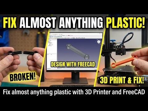 How to make replacement plastic parts with 3D Printer and FreeCAD