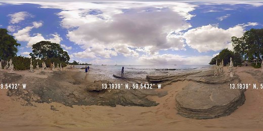 Experience a 360-degree immersion into Barbados' astounding Paradise Beach. | Royal Caribbean