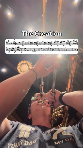 Cade McBride on Instagram: "Another tricky spot in the creation. This part is especially scary since I have to multiple tongue each of these licks, and I’m not very good at multiple tonguing. But I’ve been working hard to try and make it more and more reliable. #trombone #music #practice #orchestra #excerpts #highnotes #basstrombone #haydn #oberlin"