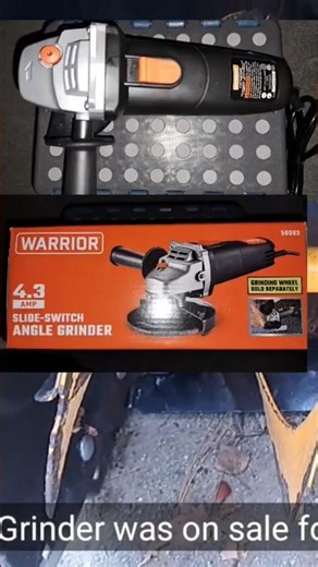 Harbor Freight's 4.3 amp Warrior Angle Grinder for only $9.99 vs. Ground Down Nuts And Bolts.