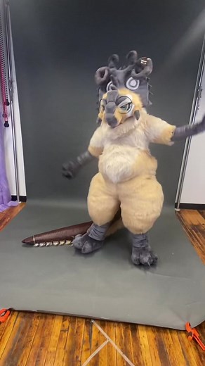 Arynze the Pachyrhinosaurus Fursuit Showcase
