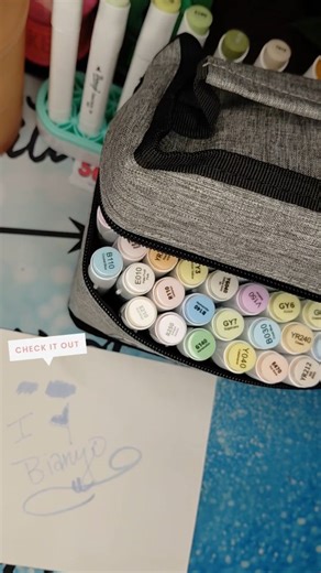 Astra Azul- Books by Lisa | Coloring Books, Word Search, & More on Instagram: "So excited to use my new @bianyomarkers 72ct Pastel brush/fine: 💚Dual Tips for Versatility 🩷Durable Canvas Bag 🩵Easy Blending & No Streaks: smooth & buttery application 💛Long-lasting Marker Point Grab yours today in my TT showcase or linktree link in bio!! #bianyomarkers #alcoholmarkers #adultcoloring #artsupplies #alcoholmarkercoloring"