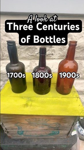 Three Centuries of Bottle Design: 1700s, 1800s & 1900s Antique Glass