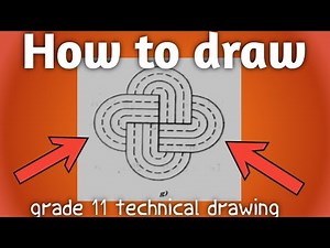 How to draw // Grade 11 technical drawing //exercise ll (g) // ethiopian education