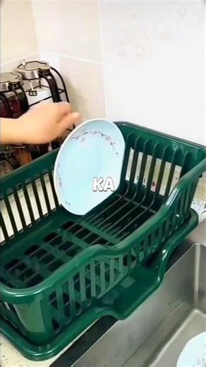 Smart Dish Drying Rack for Fast Water Drain🥰#reels #short