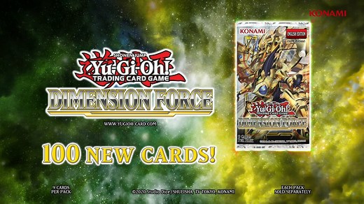 Duelists, ready to build your perfect Deck? Swing into action with new themes, such as “Scareclaw” and “Therion,” in the latest core booster, Dimension Force. Now available everywhere the Yu-Gi-Oh! TCG is sold! | Official Yu-Gi-Oh! TRADING CARD GAME (TCG)