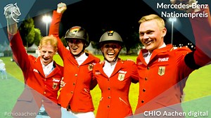 50K views · 363 reactions | Wer bei diesem Video keine Gänsehaut bekommt, der war wahrscheinlich noch nie live beim Mercedes-Benz Nationenpreis im Stadion. Die besten Springreiter der Welt unter Flutlicht in einer einmaligen Atmosphäre. Von 2016 bis 2018 erlebten die deutschen Springreiter unter der Leitung von Bundestrainer Otto Becker eine Hochphase und konnten dreimal in Folge gewinnen. #chioaachen #weltfestdespferdesports #MercedesBenz Mercedes-Benz Deutschland | CHIO Aachen | Facebook