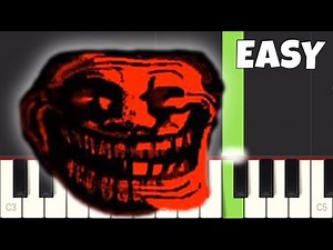 Phonk Trollge Meme - EASY Piano Tutorial - Override KSLV