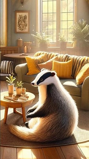 Why is Hufflepuff's logo a BADGER? #harrypotter