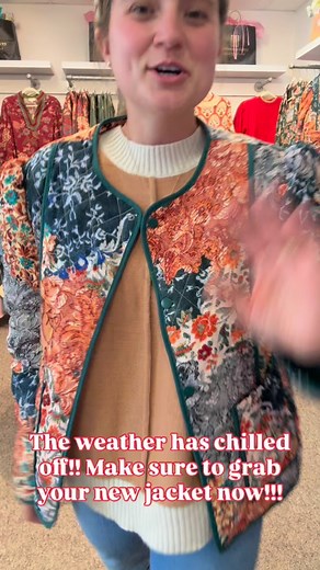 Don’t forget to grab your new jacket!! I love the vintage feel of this one. $59.95 available in store & online. Linked here: https://www.shopcocoandcompany.com/products/navy-patchwork-quilted-jacket-shops-or-pickup-from-coco-10-21-25?variant=50550805135655 | COCO & Company | Facebook