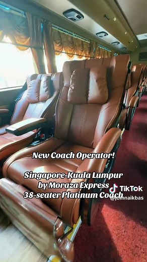 Luxury Singapore-Kuala Lumpur Coach Service by Moraza Express