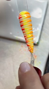 Nail Art Tutorial Steps (follow for more!) 1. Apply white gel polish and cure for 60 seconds. 2. Apply no-wipe gel top coat and cure for 60 seconds. 3. Using a liner brush and white gel paint, create your design. Cure for 60 seconds. 4. Apply pigment powder using a brush or eyeshadow applicator. 5. Use a clean, fluffy brush to gently dust off excess pigment. 6. Seal with top coat and cure for 60 seconds. Simple, clean, and perfect for bold pigment designs ✨ | Rachel Montoya