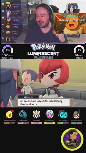 Commander Mars fight in Luminesent Platinum!! #pokemon #playthrough #fyp #tiktoklive