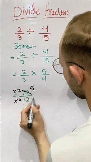 Divide fractions | Dividing fractions by fractions #maths #education #matheducation340
