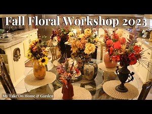 Fall Floral Workshop 2023 🍂⚱️ Fall Arrangement Ideas - Vases & Asymmetrical Basket