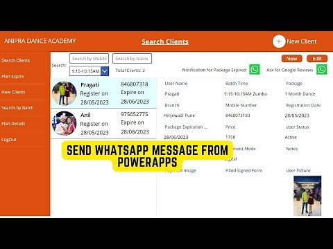Send WhatsApp Message from PowerApps