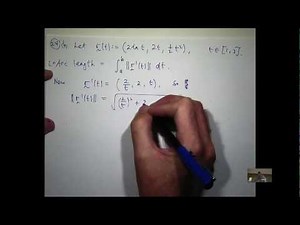 Arc length of vector functions example
