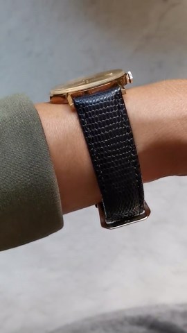 Vintage Dugena Swiss 14k Gold Watch: Bauhaus Style, Lizard Strap - Etsy
