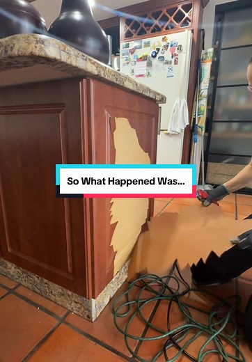DIY Kitchen Cabinet Makeover After Heat Damage