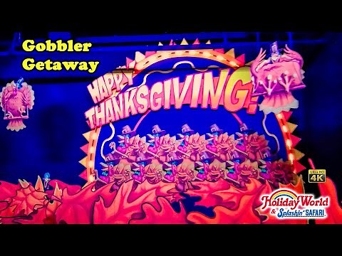 2022 Gobbler Getaway On Ride 4k POV Holiday World & Splashin' Safari