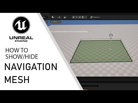 Unreal Engine 5 how to show or hide navigation meshes