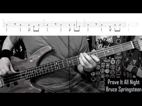 Prove It All Night by Bruce Springsteen - Bass Cover with Tabs Play-Along