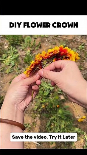 How to Make a Blanket Flower Crown | Easy DIY Wildflower Crown Tutorial ✨ #BlanketFlowerCrown