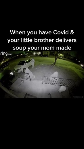 Sibling Love: Little Brother Delivers Homemade Beef Stew to Covid-Stricken Sibling