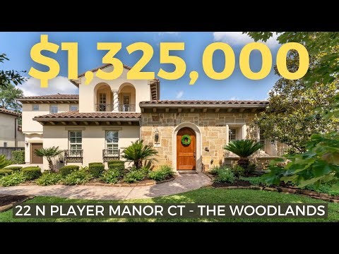 Tour a LUXURY Mediterranean home in The Woodlands! Moving to The Woodlands Texas