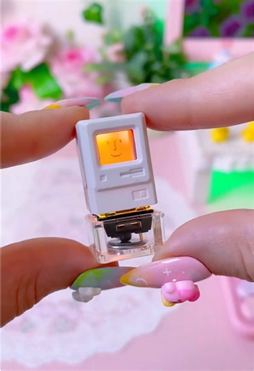 Mini computer keycap! 🥰 code fav52868 on #temu 💓 #temufinds #keycap #setup #gamingsetup