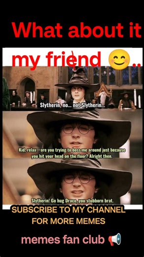 😳 Sorting Hat Gone Savage! 😂 | Harry Potter Meme #memes #shorts#harrypotter