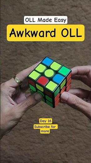 OLL #16 (Awkward Shape OLL) | Daily OLL Series