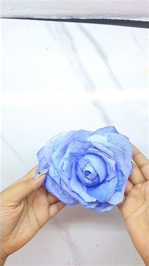 How to Make Tissue Rose #craft #diy #diycraft